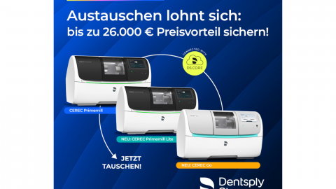Dentsply Sirona: CAD/CAM Austauschaktion